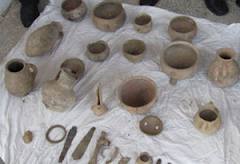 کشف اشیای عتیقه ۳۵۰۰ ساله در قزوین