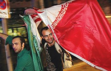 جشن قزوینی‌ها به خاطر باخت  به آرژانتین!