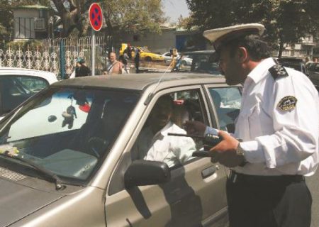 استقرار پلیس راهنمایی در محمودآباد نمونه